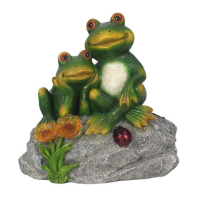 Wholasels Kawaii Craft Modern Statue Wholesale Creative Garden Stone Frog Artifacts for Outdoor Garden Patio Home Decoration