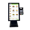 15.6 Inch Automatic Payment Terminal Touch Kiosks With Printer and Pos Bracket for Counter