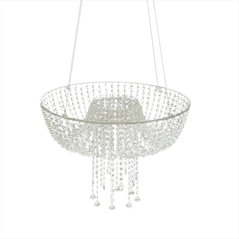 Hot Sale Hanging Cake Stand with Acrylic Glass Crystal Beads for Wedding Birthday Party Decorations