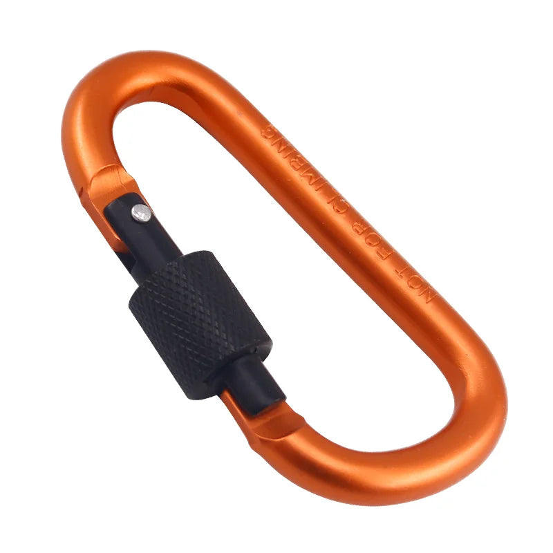 Camping Outdoor Backpack Laser Engraved Snap Hook Carabiner Aluminum Alloy Quick Link Lock Karabiner Hook Buckle for Retail