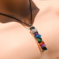 Natural Crystal Pyrite Ore Moroccan Selenite Chakra Crystal Cluster Pendant Fine Jewelry Necklaces for Women