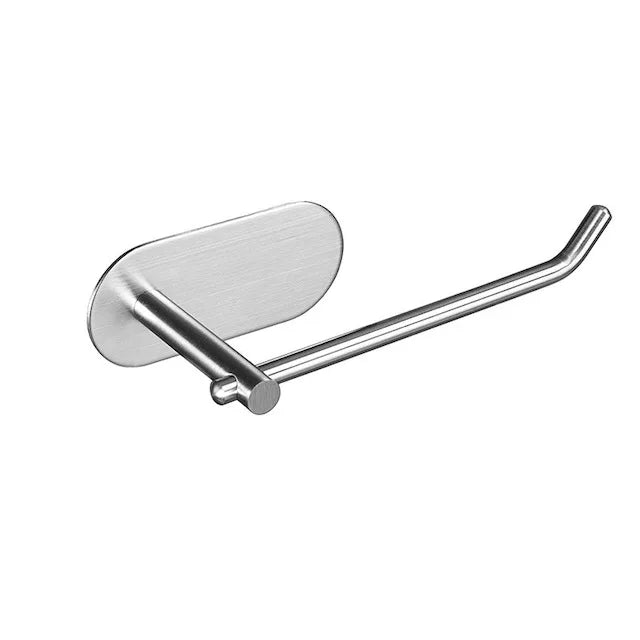 Good Price New Bathroom Roll Rack Stainless Steel Toilet Adhesive Paper Towel Holder Silver Bathroom Supplies