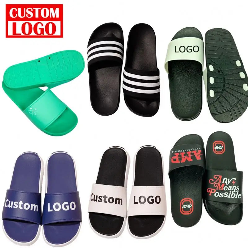 Available Sizes Shoes Slippers Casual Footwear Pvc Men's Bathroom Beach Slide Slippers