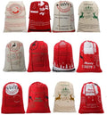 Christmas Sacks Santa Stocking Gift Sack Quick Delivery Present Storage Bag From North Pole Red Drawstring Gift Bag Large