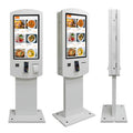 32 Inch Restaurant Fast Food Self Ordering LCD Kiosk Touch Screen Interactive Double Side Screen Self-service Check Out Terminal