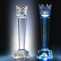 Crystal Trophy Manufactures Wholesale K9 Crystal Crown Trophy Custom 3D Laser Engraving Handmade Collectible Business Gift