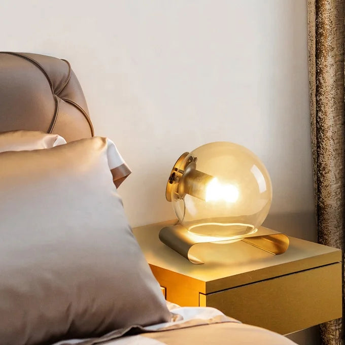 Metal Desk Lamp clear Glass Shade Wholesale Table Lamps Decorative Lamp JY6144