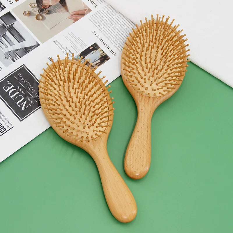 2022 Hot Product Professional Big Paddle Brush Natural Wood Hair Brush Detangler Hair Brush Premium Quality