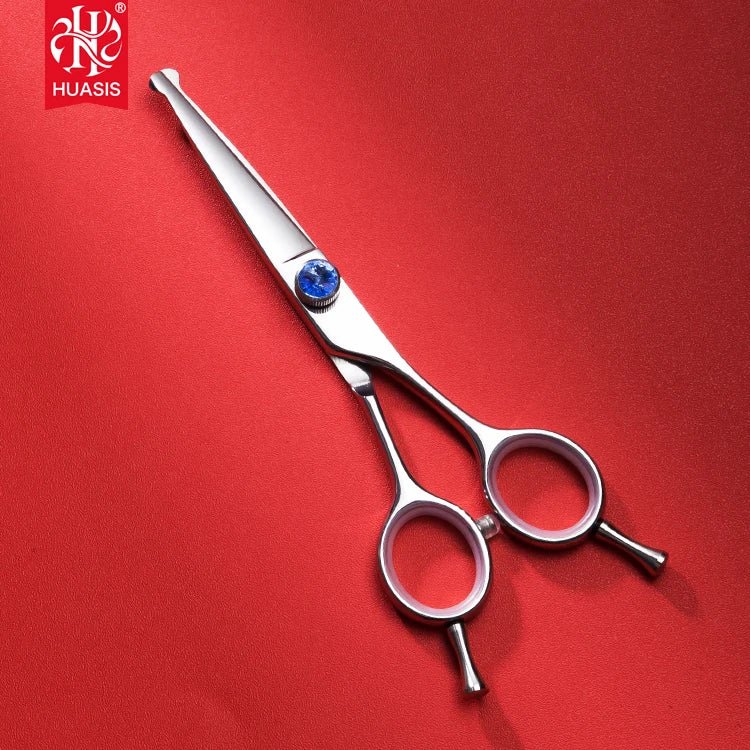 AR-55LSQ Professional 440C 5.5inch Cat Eco-Friendly Stainless Steel Grooming Scissors with Safety Round Tip