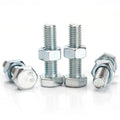 China Manufacturer DIN933 Hex Bolt & Nut Steel Blue Hot Dipped Galvanized Carbon Screw Hexagon Head Plain Finish Size 12mm-40mm