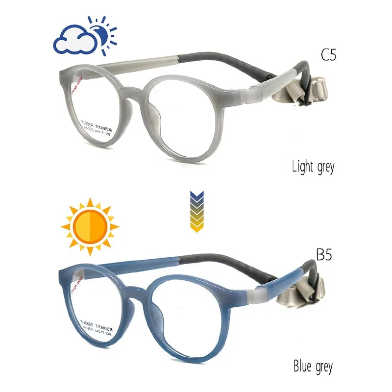 Unbreakable Yellow Kids Glasses Frame Soft Rubber Titanium Materials Flexible Silicone Design Optically Useful Unisex Optical