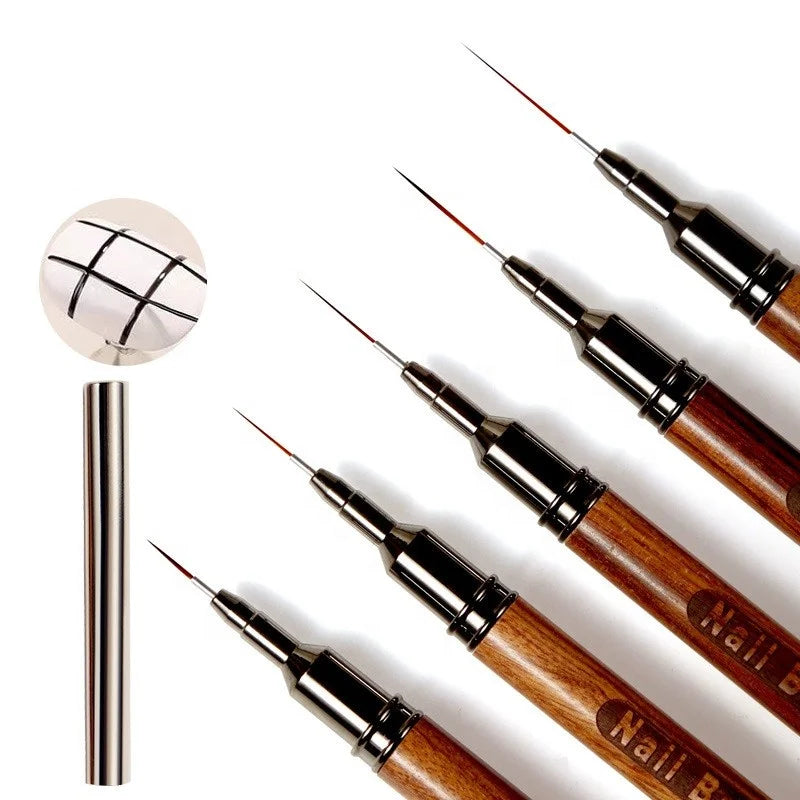 Purple Sandalwood Nail Art Pen Special Nail Brush Color Drawing Line Pen Sandalwood Drawing Brush Nail  Painted Drawing Brush