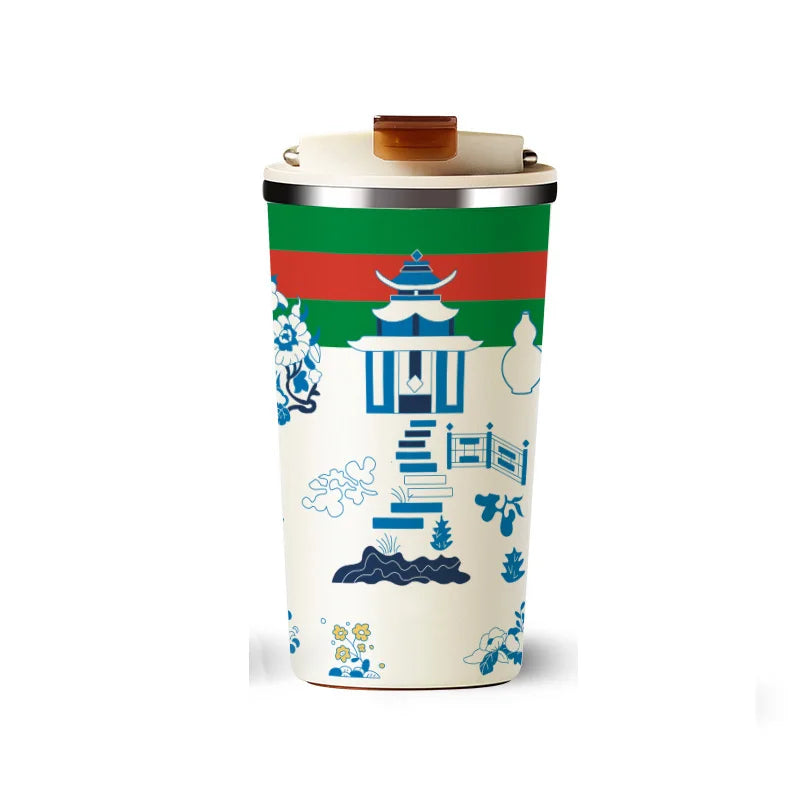 Best Seller 400ml Stainless Steel Tumbler with Ceramic Liner Wholesale Travel Coffee Cup