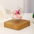 HCNT Magnetic Levitating Lamp Forever Rose Romantic Flower Bulb Lights Preserved Flowers Plant Lamp Christmas Gift Home Decor