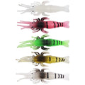10pcs/bag 4.8cm/1g Soft Shrimp Lure Bait Artificial Simulation Prawn Insect Lure ultra Realistic Soft Faked Shrimp for Fishing