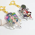 Custom UV Printed Acrylic Anime Character Keychain Glitter Charms Customizable Colors Lightweight Hard-Wearing Promotional