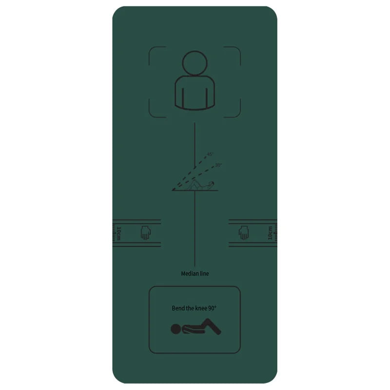 Wholesale Portable TPE Fitness Mat 6mm Thick 183x61cm Foldable Oil-Proof Eco-Friendly for Gym Workouts and Sit-Up Exercises
