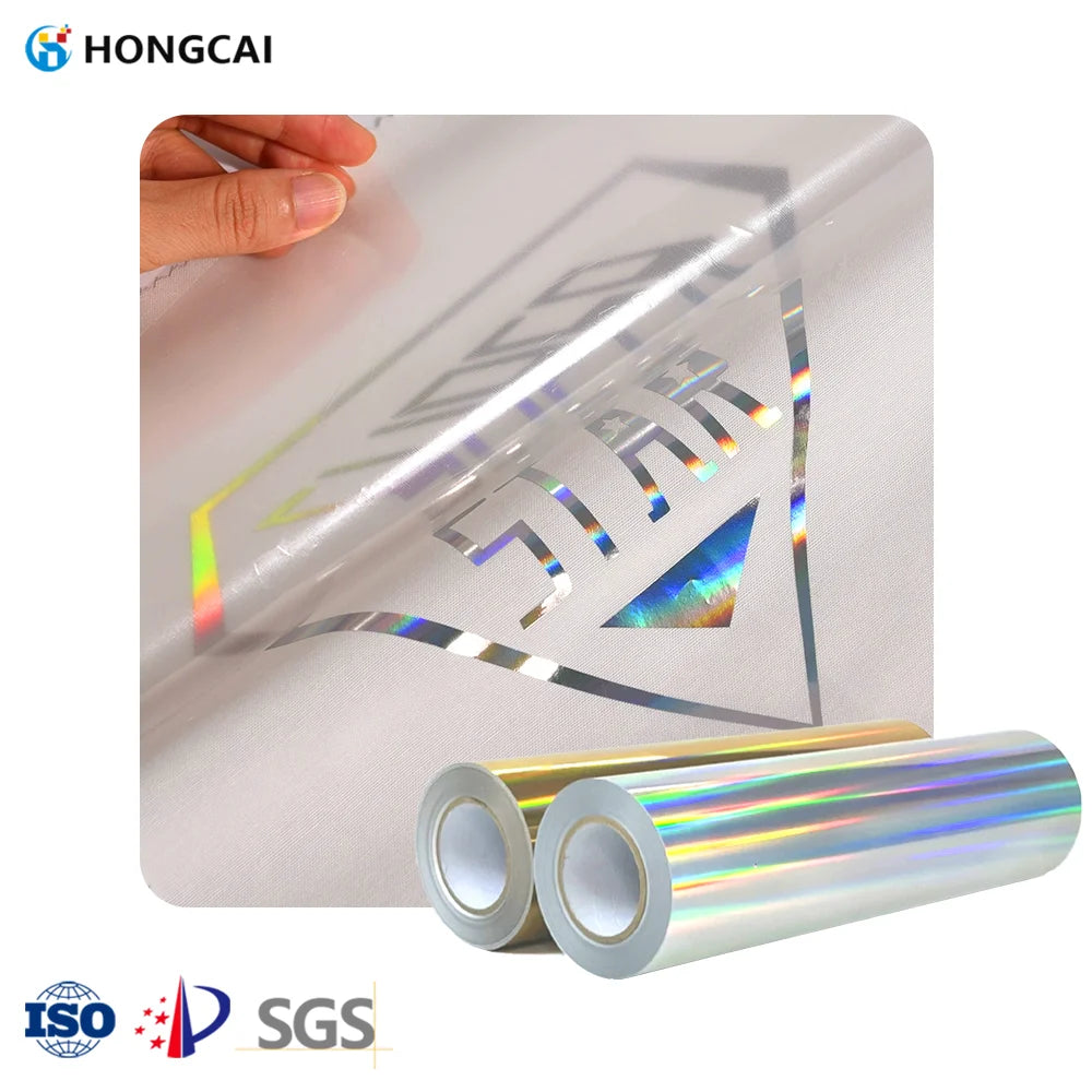 Color Custom rainbow Laser Heat Transfer Film PVC Self-adhesive Vinyl Laser Vinyl Sheet Heat Transfer Vinyl Roll