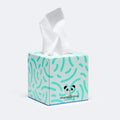 Customized 3ply 2ply  Bamboo Pulp Unbleached Color Cube Box Facial Tissue