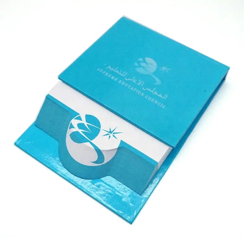 Sky Blue Lenticular Hard Cover 3D Memo Pad with