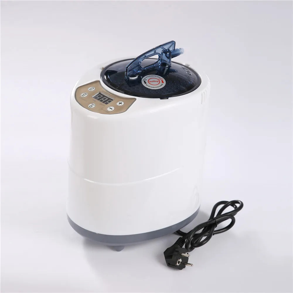 220V EU Plug 2000W Modern Steam Generator Sauna Room 4.2L Acrylic Steamer Pot CE Certified Anti-dry Protection Large Steam