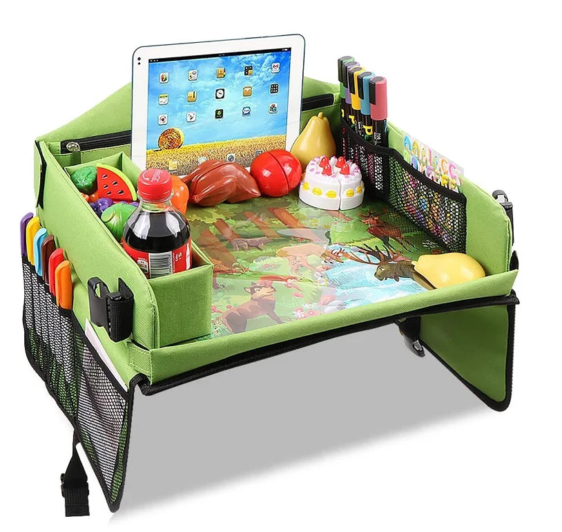 Portable  Car Seat Organizer Active Toddlers Kids Travel Tray