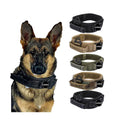 Nylon Heavy Duty Adjustable Double Fast Release Buckle Webbing Dog Collars Big Dog Service Tactical Dog Collar