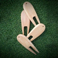 Bamboo Golf Divot Repair Tool with Ball Marker Accessory Supplies for Divot Fixer Golf Product