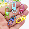 Zinc Alloy Color AB Paint Keychain Colorful Metal Lobster Claw Clasps Swivel Lanyards Trigger Snap Hooks Strap