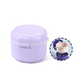 Denture Cleaning Strainer Retainer Case Plastic Invisible Braces Box for False Teeth Dental Usage Bath Case