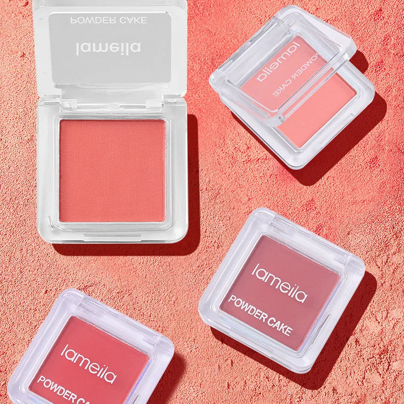 Hot Selling Lameila Pink Blush Pigment Palette Private Label Pressed Powder Blusher