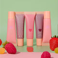 Cute Squeeze Tubes Pink Strawberry Fruit Tinted Korean Lip Balm Vegan Vegan Mineral Spf30+ Lip Balm Cute Lip Balm