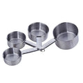 Hot Sell Home Kitchen Baking Tool Matte Polish Silver Laser Logo 4 Pieces Stainless Steel Measuring Spoons