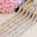 Fashion Women's Handmade Bridal Belt with Crystal Diamond & Ribbon for Wedding Dress Decoration
