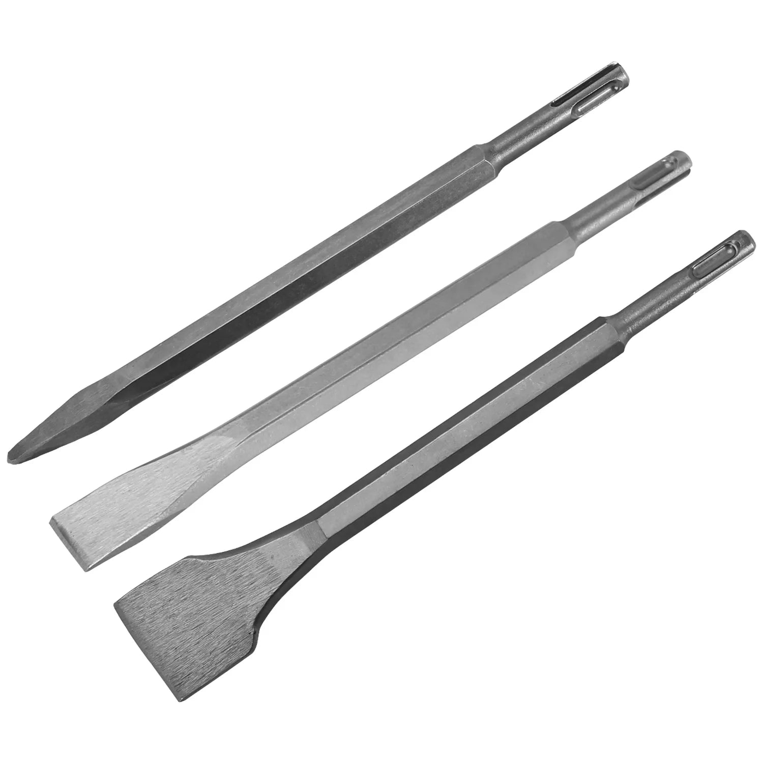 KSEIBI SDS-PLUS Spade Chisels Pointed Chisel Flat Cold Chisel for Masonry Hand Tool Sand Blast