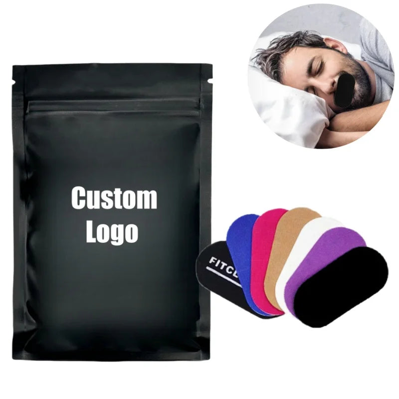 HLK Hypoallergenic Sleeptape Cotton Mouthpiece Breath Anti Snoring Snore Sleep Mouth Strips Patch Tape for Sleeping
