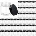 Plastic Jars Round Clear Cosmetic Container Pet Jars with Lids PET Jars Perfect for Cream