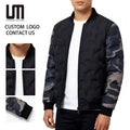 Custom Logo Autumn/Winter Men's Bomber Jacket - Casual Windbreaker Coat Warm Thickened Outerwear Wholesale Streetwear Jackets