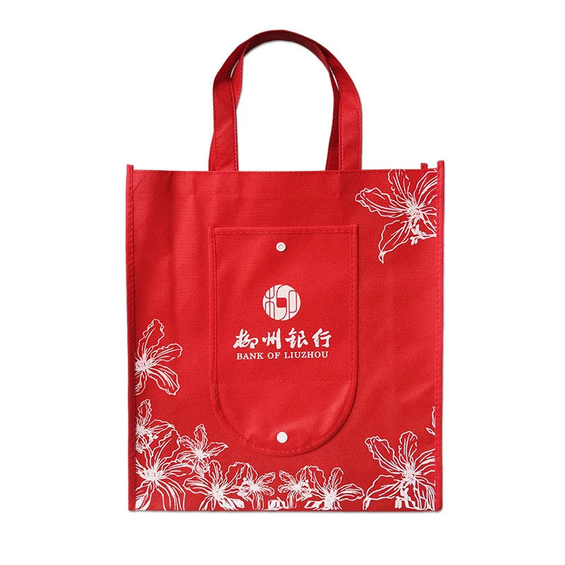 Hot Sale Bulk Large Shopping Tote Bags Custom Cartoon Folding Recycle Reusable Non Woven Carrier Bag