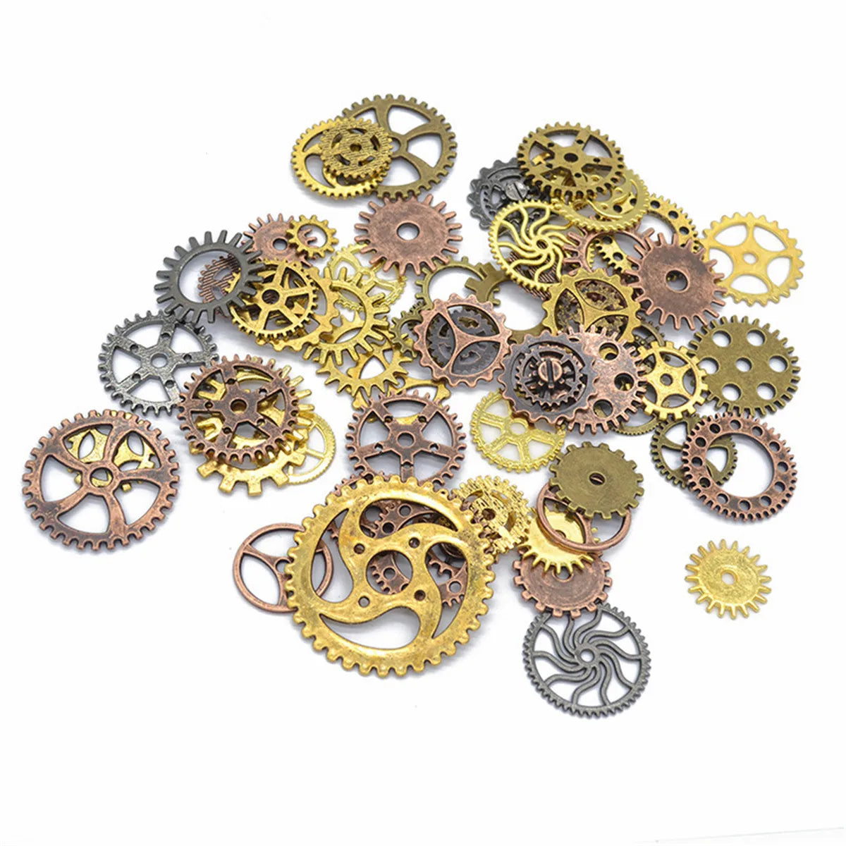 50g Vintage Steampunk Wrist Watch Old Parts Gears Wheels Steam Punk Craft DIY Pendant Jewelry