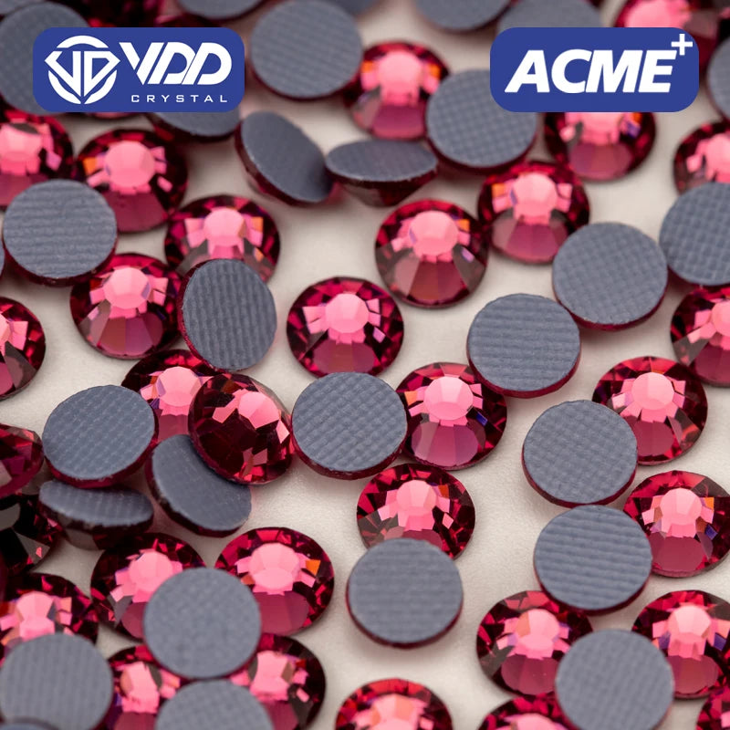 VDD 041 Rose ACME Top Quality Hot-Fix Glass Rhinestones Crystal Flatback Stones Glitter Garment Wedding Dress