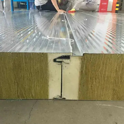 Industrial Customised Fire-resistant Rock Wool Sandwich Panels Assembly Building Facade Panels