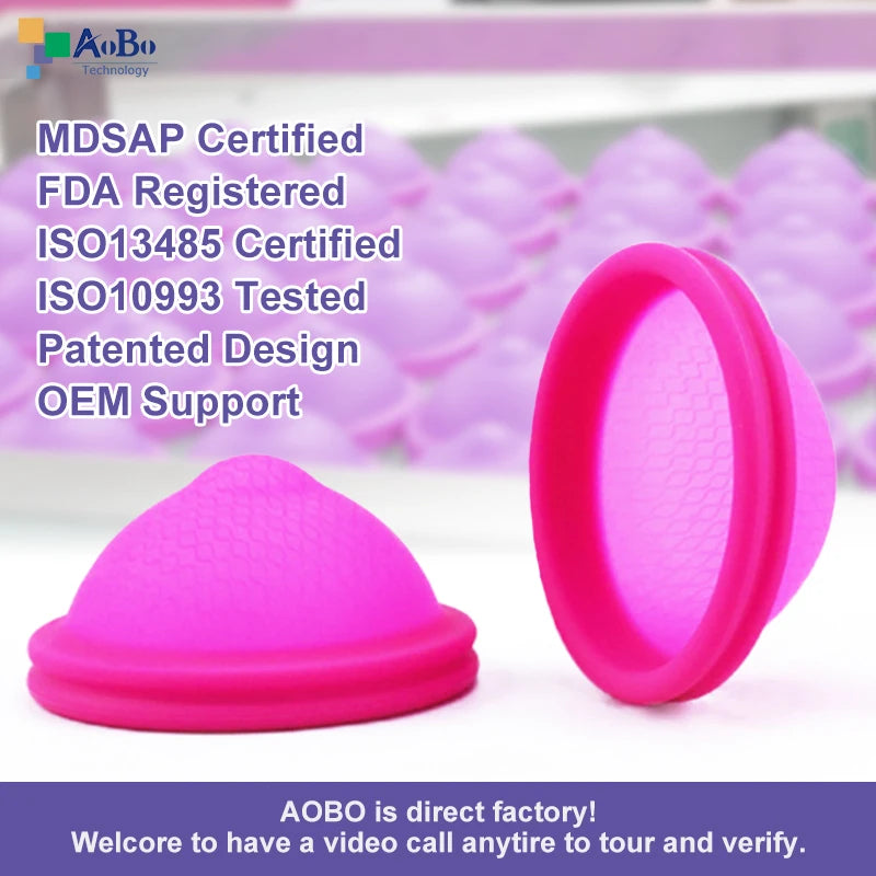 Custom Packaging Medical Grade Disco Menstrual Disc Cup Round Silicone Reusable Menstrual Disc