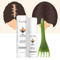 Custom Hair Products Herbal Hair Oil Mix Herbs Sample and Scalp Massager Brush for Hair Growth