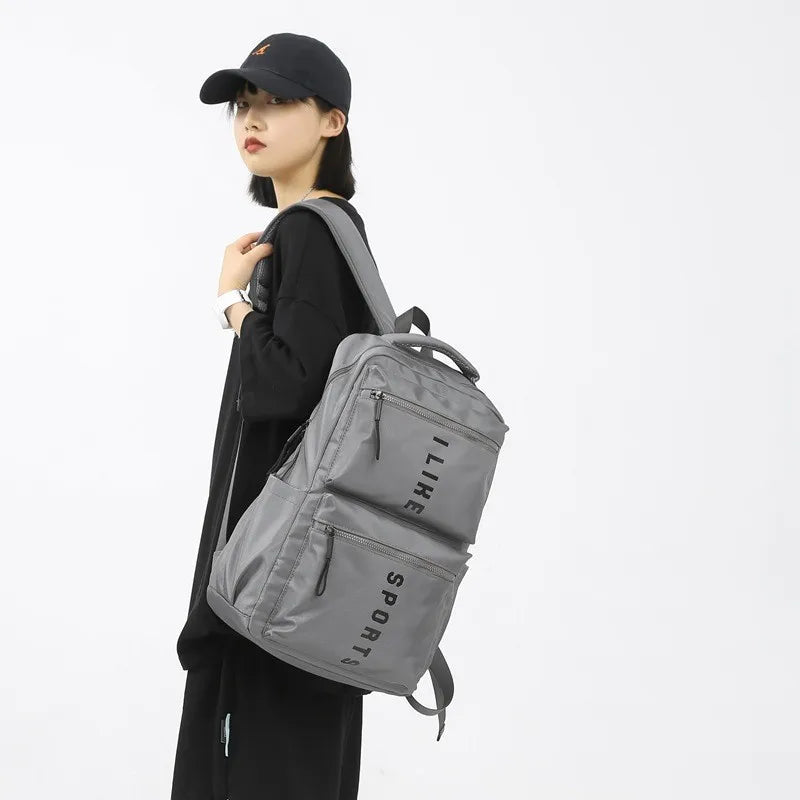 Custom Logo Waterproof Oxford Lightweight  Letter Laptop School Polyester Travel Casual Backpack