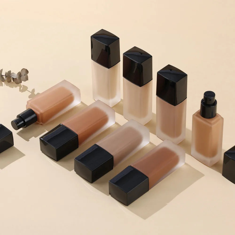 2026 New Product Custom Logo Makeup Private Label 8 Colors Facial Liquid Make up Full Coverage Foundation