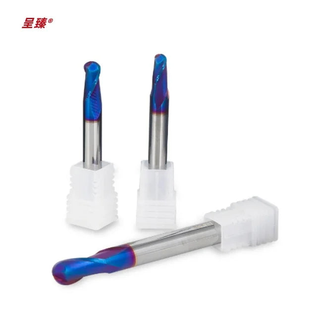 HRC55 Solid Carbide Corner Rounding End Mill - 2-Flute AlTiN Coated R0.5-R5.0 - CNC Precision Milling Tool RoHS