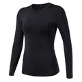 High Elastic 90% Polyester 10% Spandex Quick Dry Tight Gym Fitness Yoga Printed Logo Sports Ladies Girls Women Long Sleeve Shirt