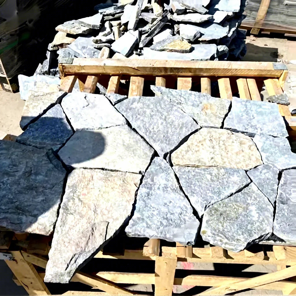 BLVE Outdoor Decorative Flagstone Exterior Wall Cladding Stone Natural Stack Stone Blue Rock Culture Stone