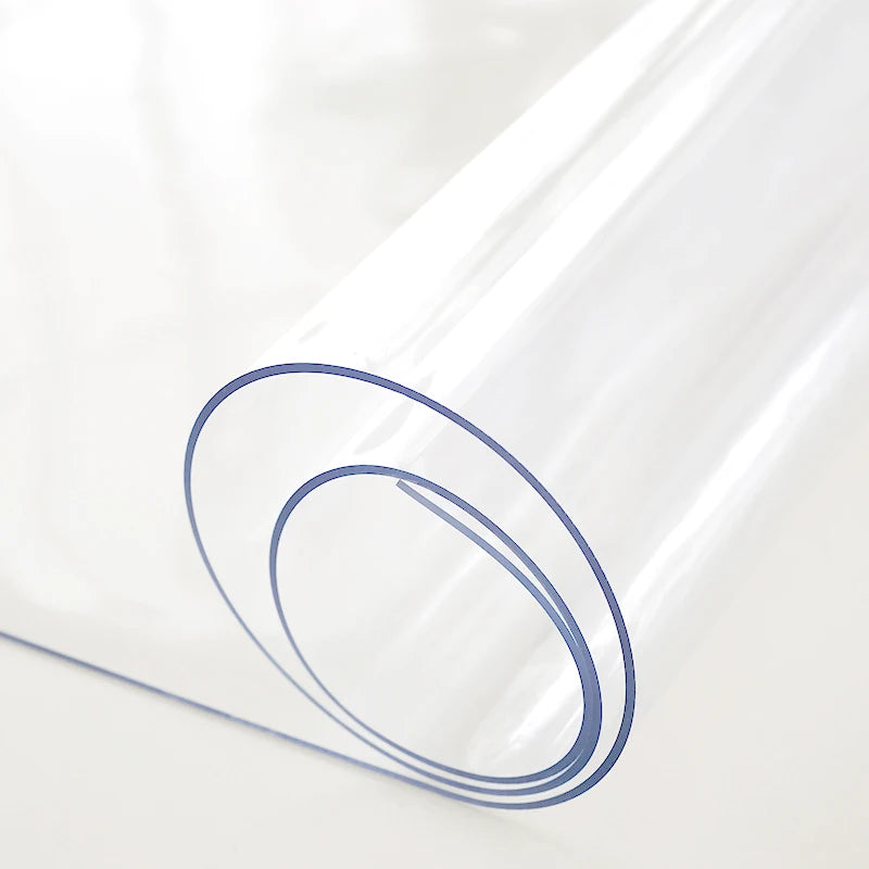 Super clear 0.3mm Transparent Pvc Table Cloth Waterproof and Oil-proof  Transparent  for Diy Making Table Cover Dinning Table